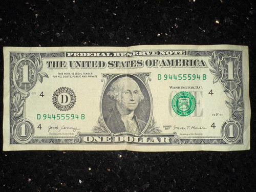 Rare dollar bill banknote - $1,